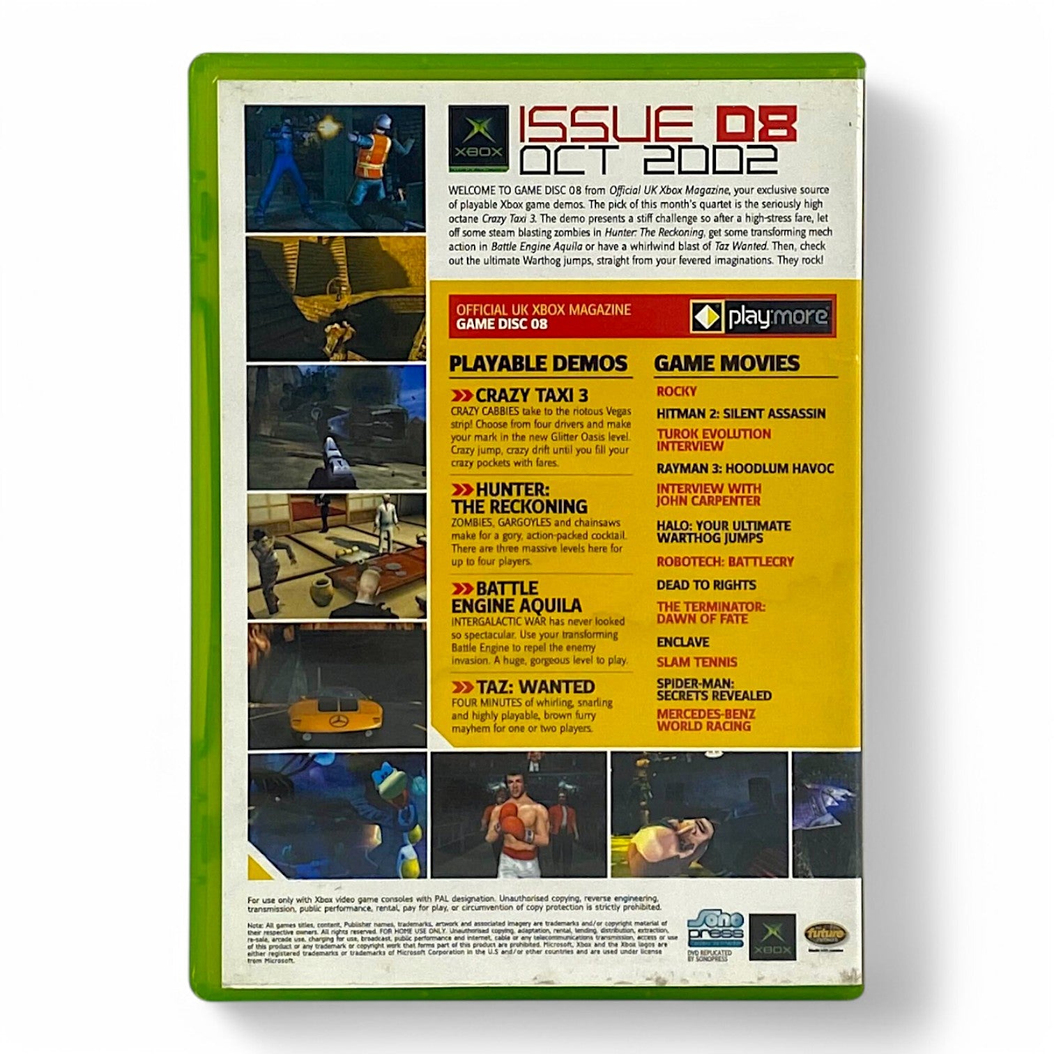 Splinter Cell Demo Disc UK Xbox Magazine