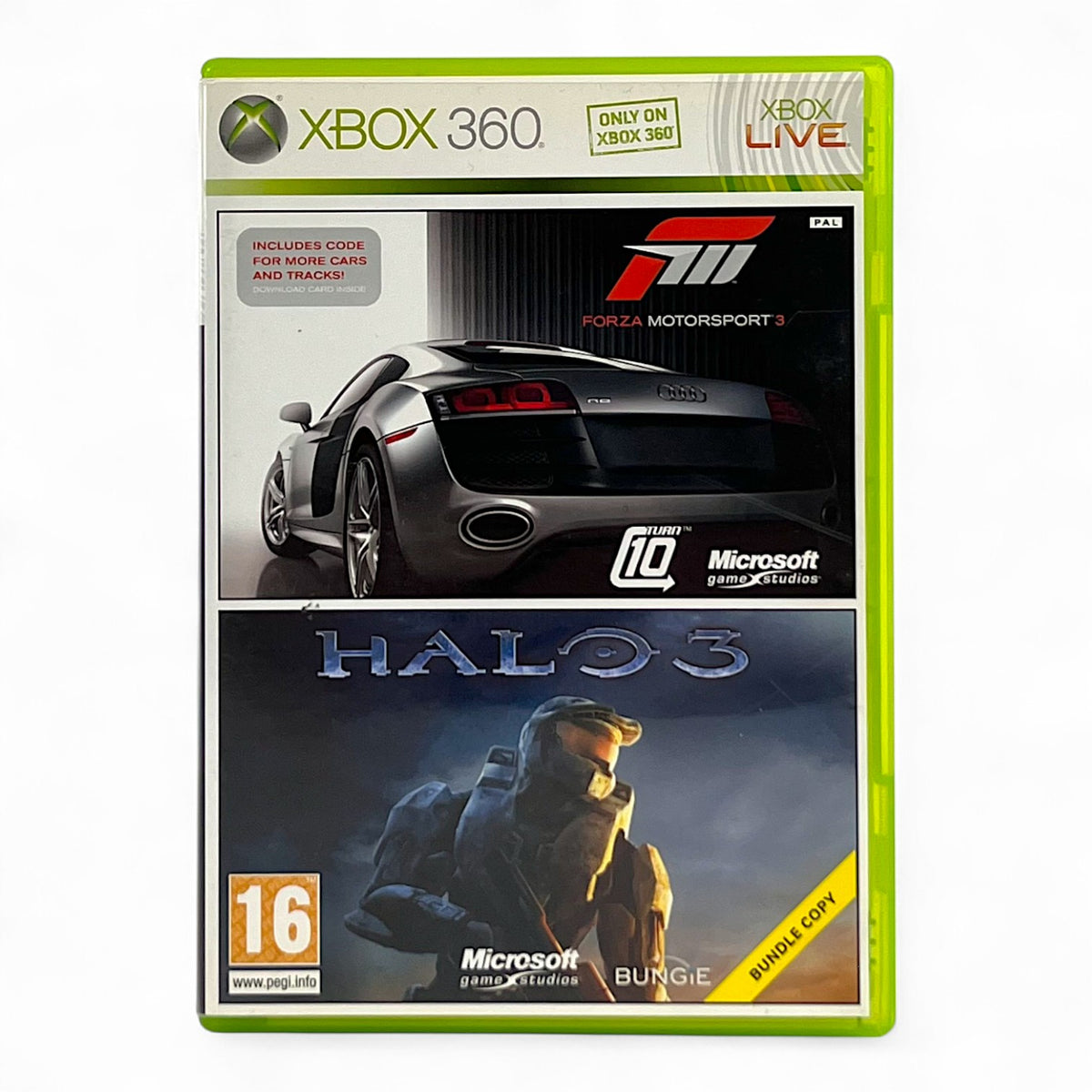 2 in 1 Forza Motorsport 3 + Halo 3 (AT)