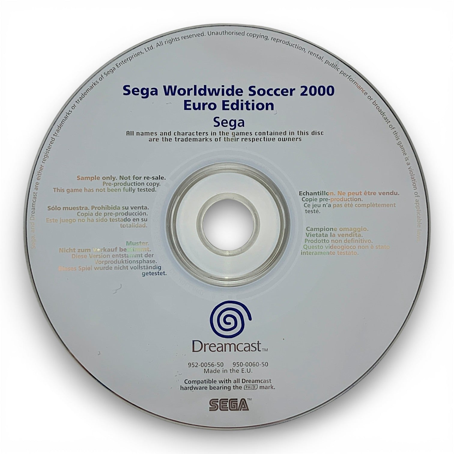 Sega Worldwide Soccer 2000 Euro Edition [Whitelabel]