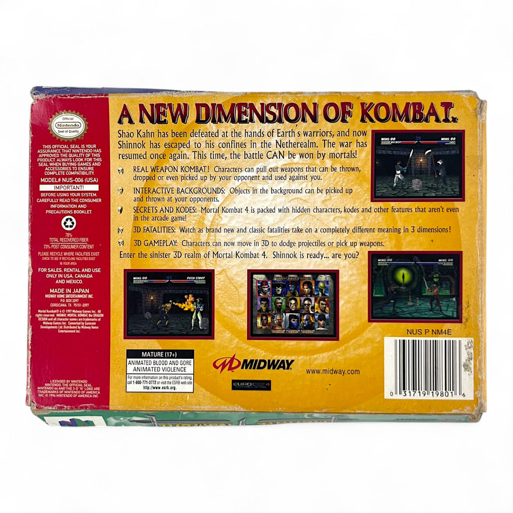 Mortal Kombat 4 (US)