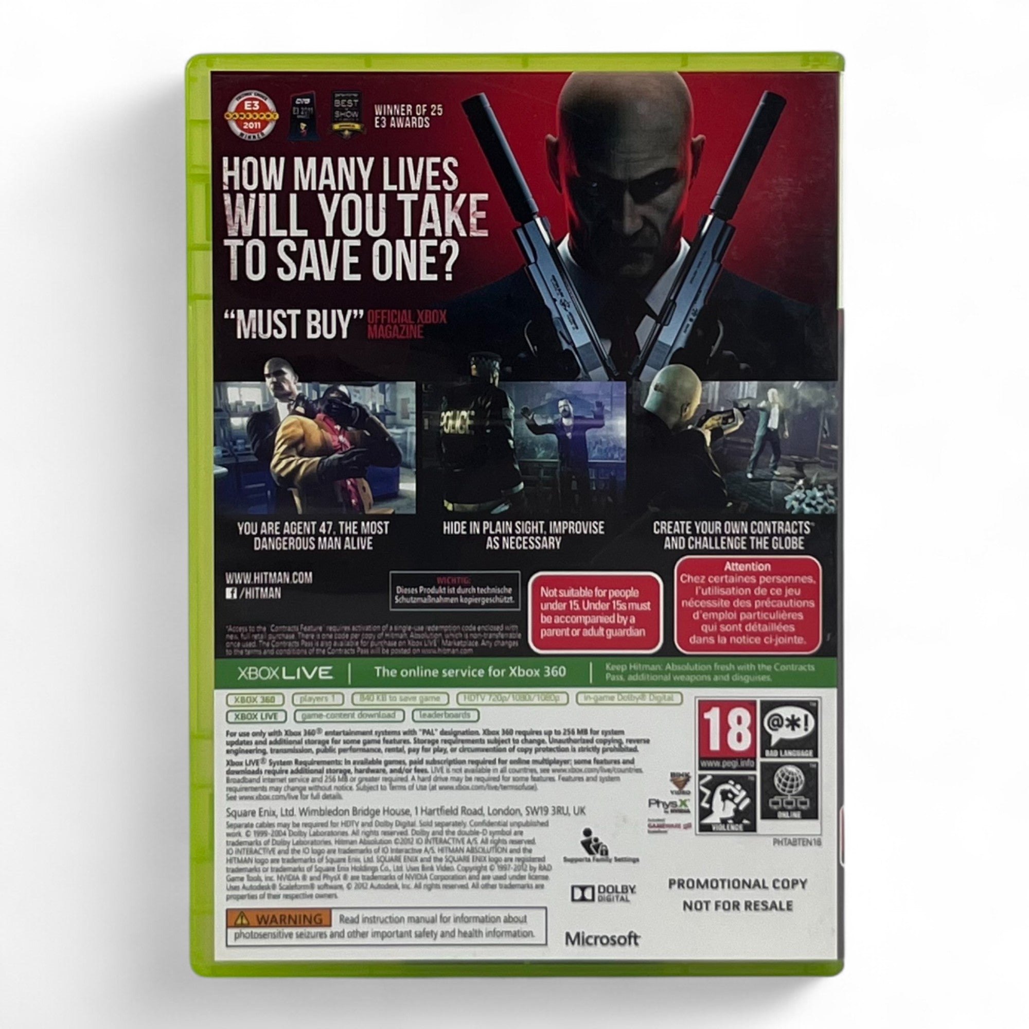 Hitman: Absolution (EU) — Promo