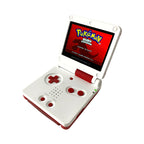 Konsole GBA SP + OSD Mario Pilz Aufdruck IPS V3 Touch