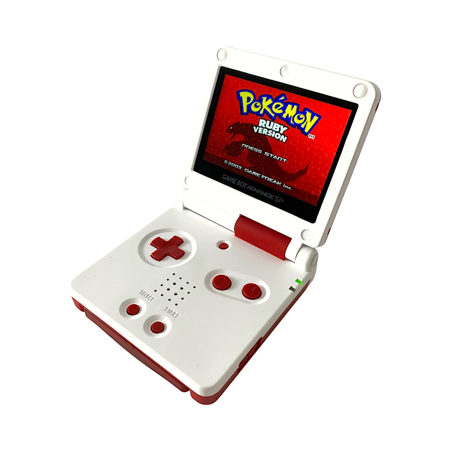 Konsole GBA SP + OSD Mario Pilz Aufdruck IPS V3 Touch