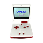Konsole GBA SP + OSD Mario Pilz Aufdruck IPS V3 Touch