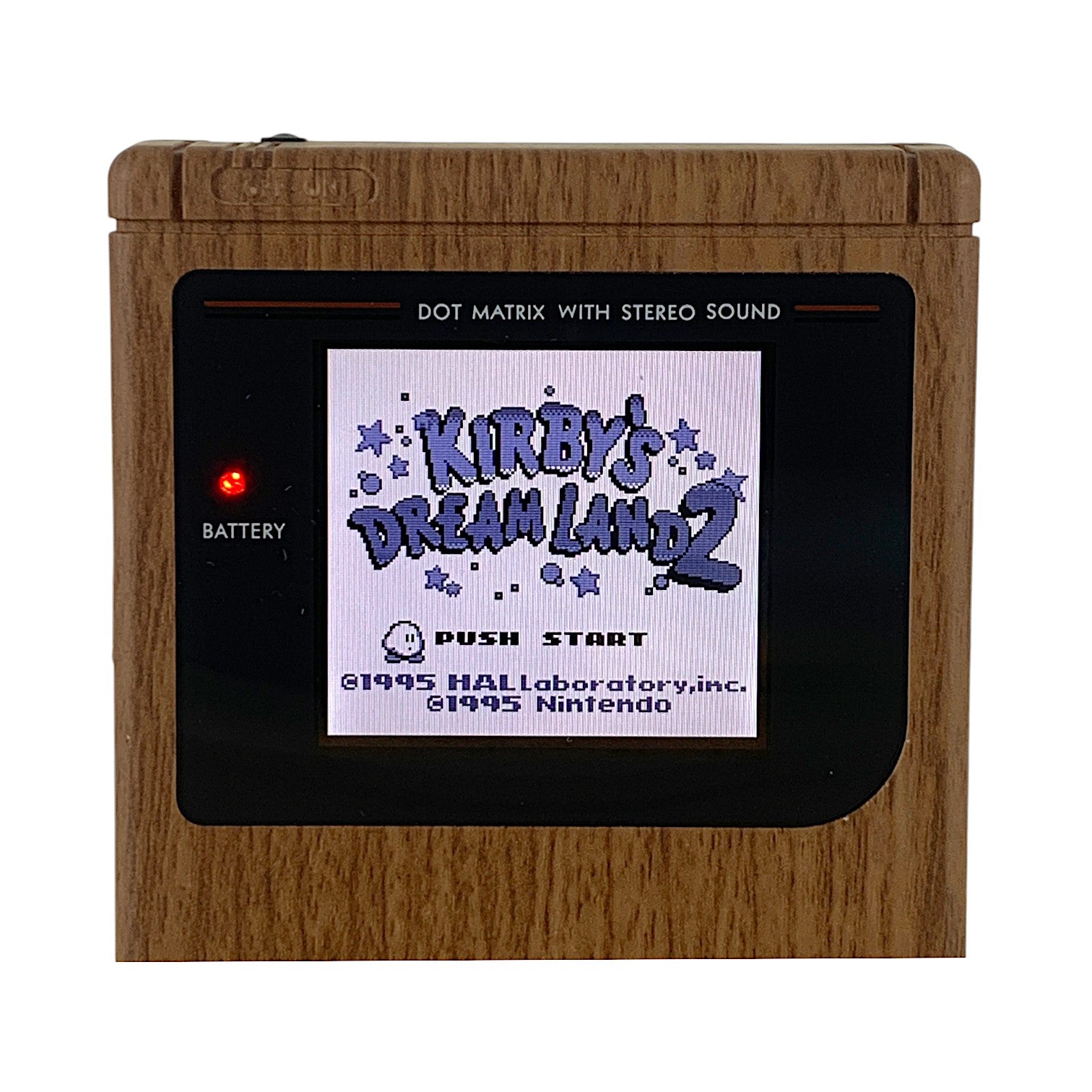 Konsole Classic DMG-01 Holzbraun IPS V5 LCD Display Mod