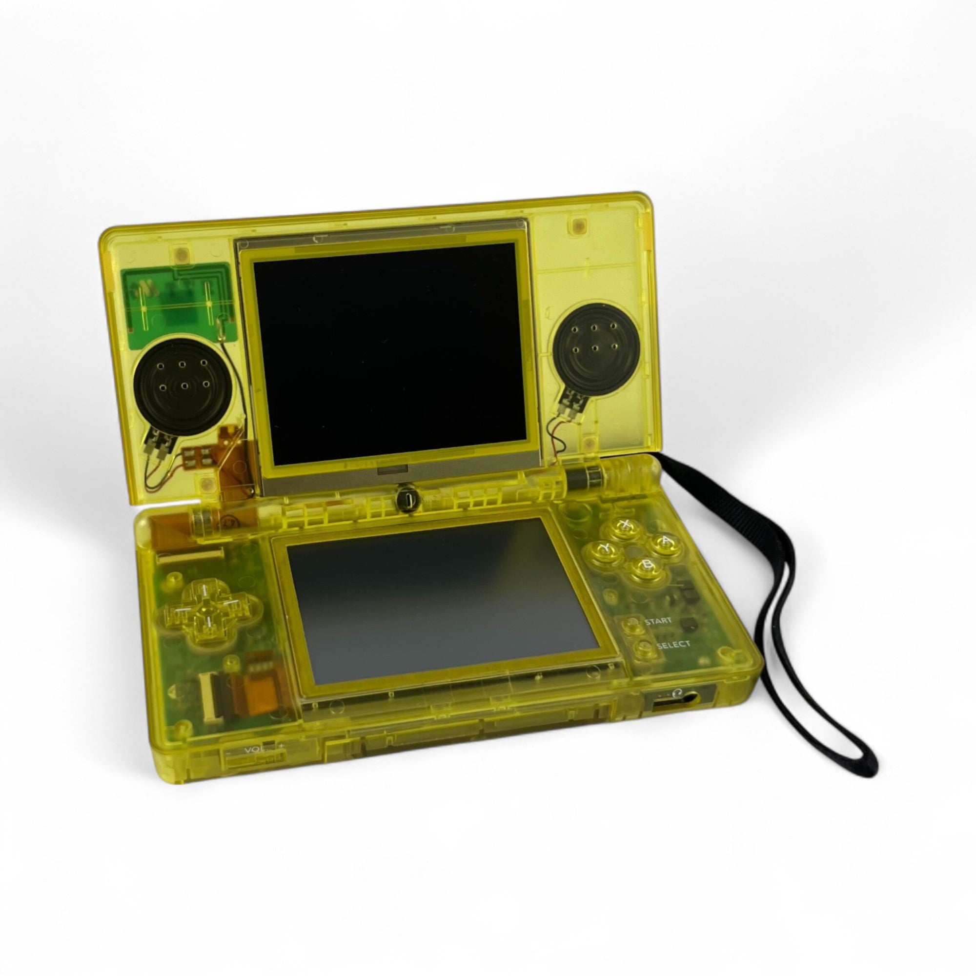 Konsole inkl. Netzteil gelb-transp. Custom Case