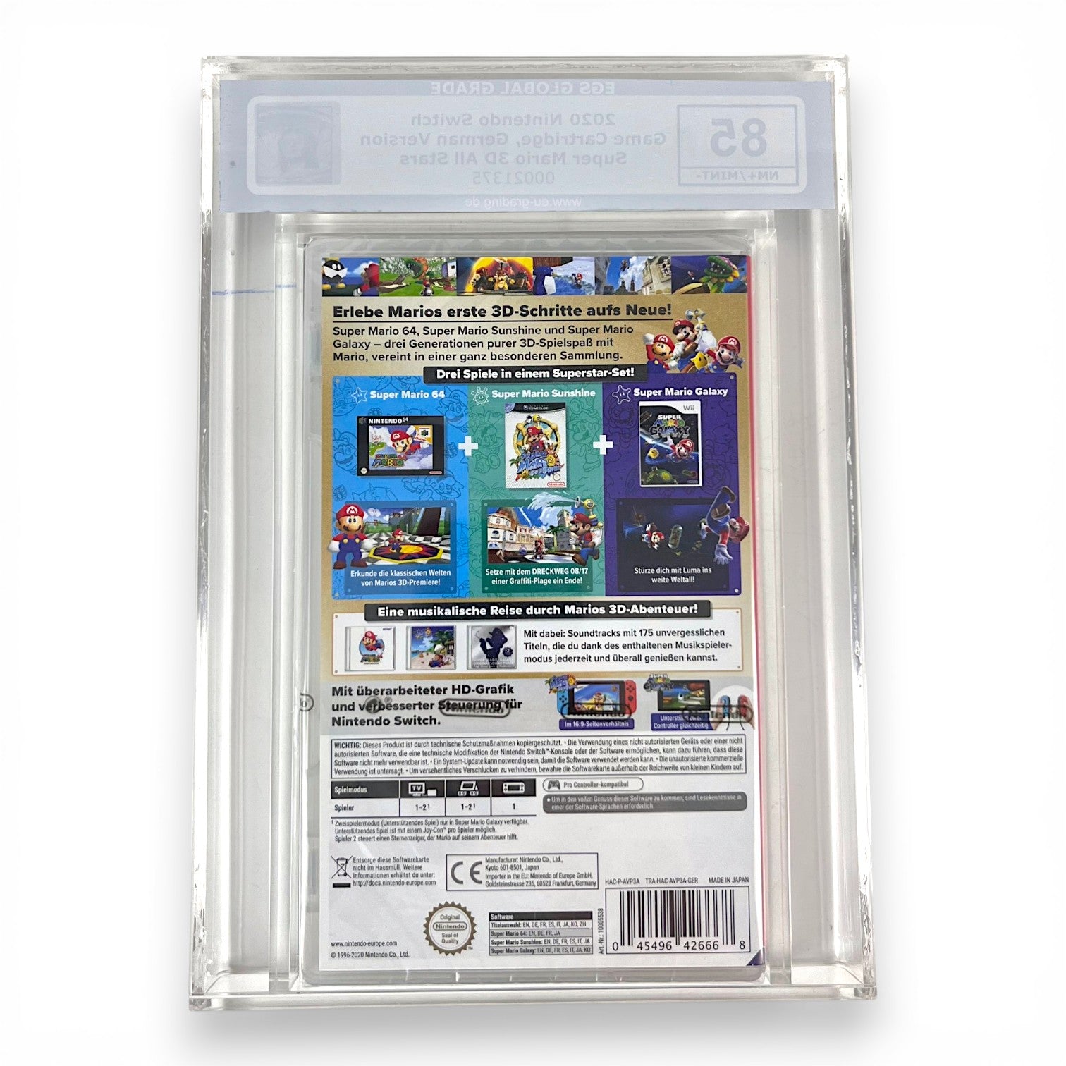 Super Mario 3D All Stars EGS Global Grade 85 00021375 · Sammlerstück