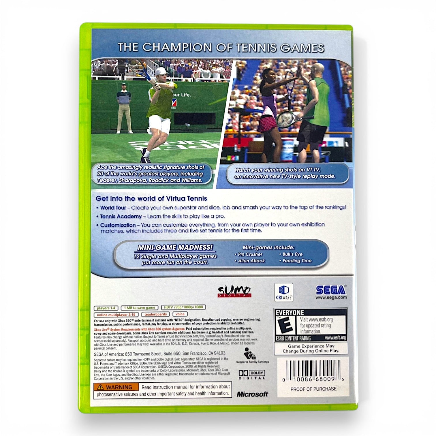 Virtua Tennis 3 (US)