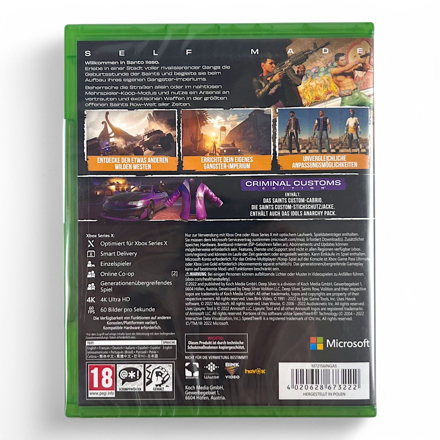 Saints Row Criminal Customs Edition (DE) — Criminal Customs Edition