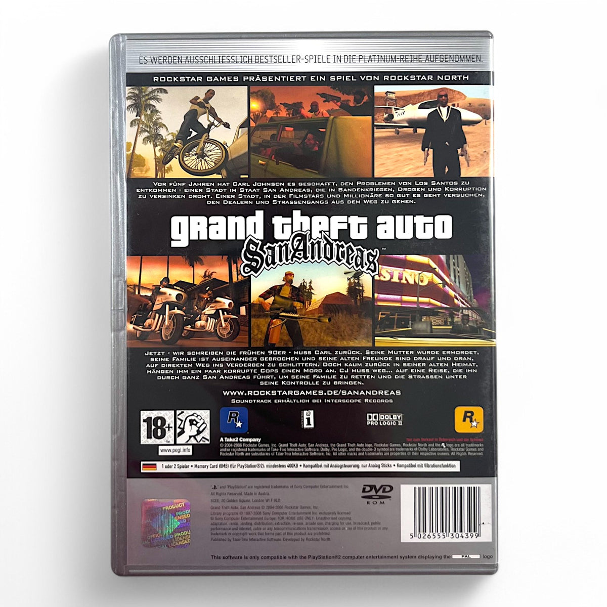 Grand Theft Auto / GTA: San Andreas (AT) — Platinum