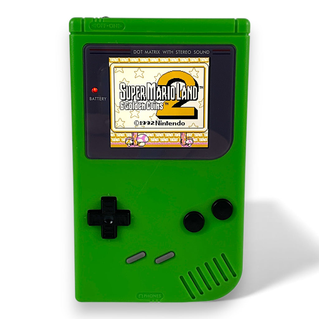 Konsole Classic DMG-01 hellgrün Custom Case IPS V5 LCD Display Mod