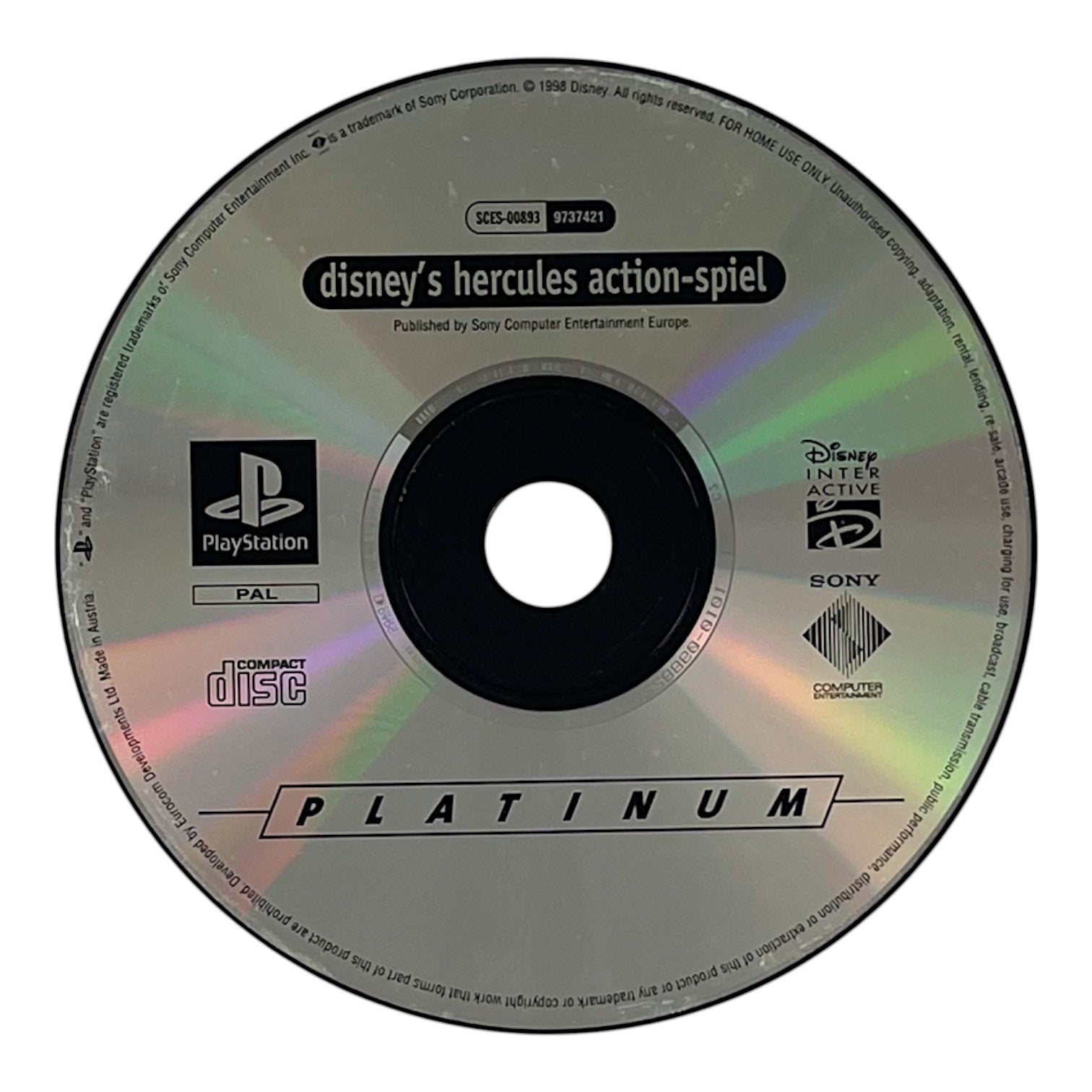 Disney's Hercules (DE) — Platinum