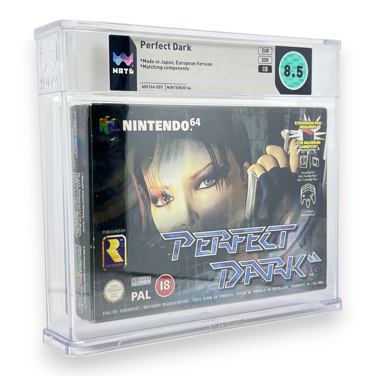 Perfect Dark WATA Grading CIB 8.5 (EU) · Sammlerstück