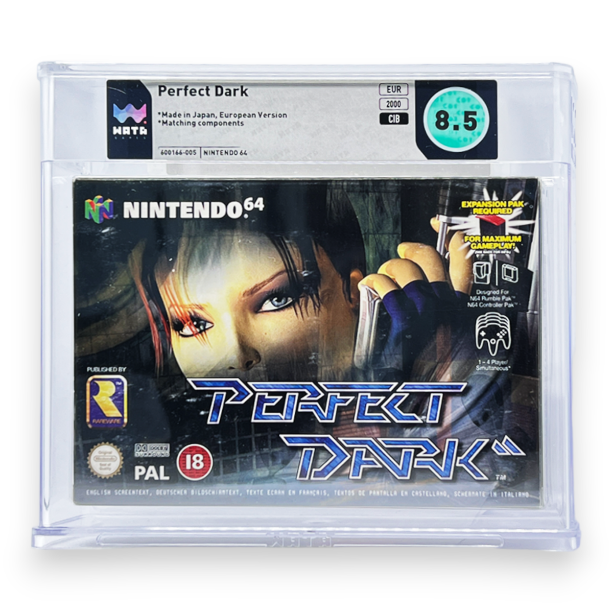 Perfect Dark WATA Grading CIB 8.5 (EU) · Sammlerstück