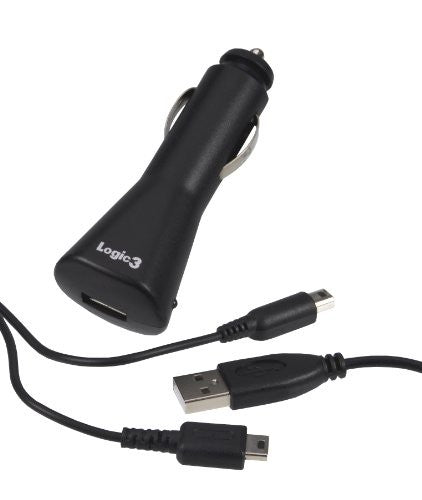 Autoladeadapter + USB-Ladekabel [Logic 3]