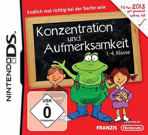 Konzentration 2013 1.-4.Klasse und Aufmerksamkeit