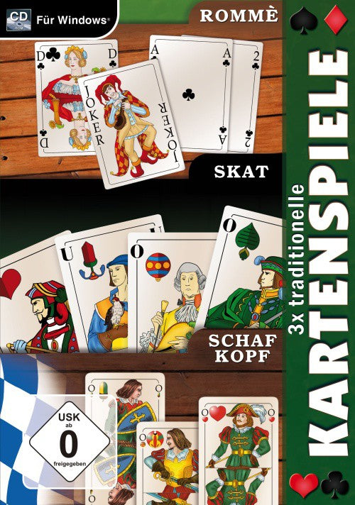 3x traditionelle Kartenspiele