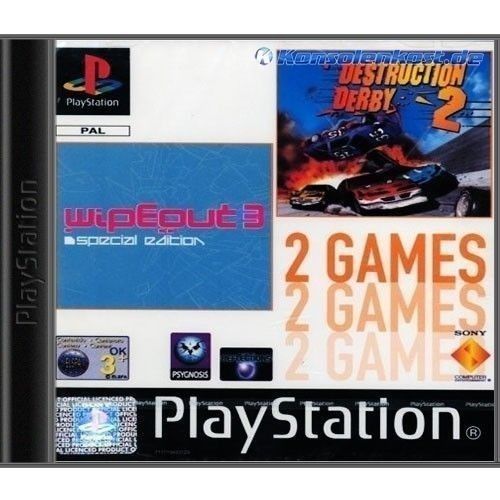 2 in 1 - WipeOut 3 + Destruction Derby 2