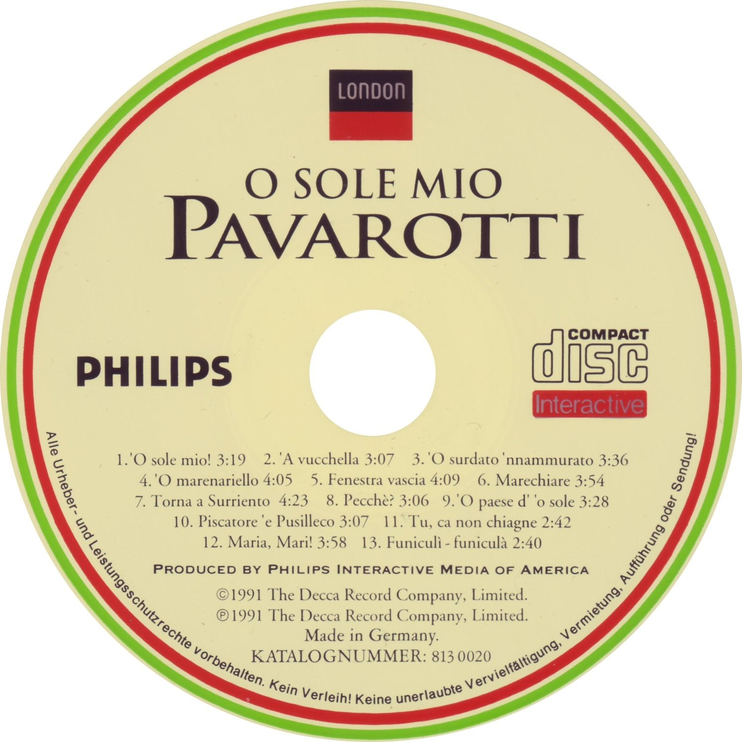 Pavarotti – O Sole Mio (DE)