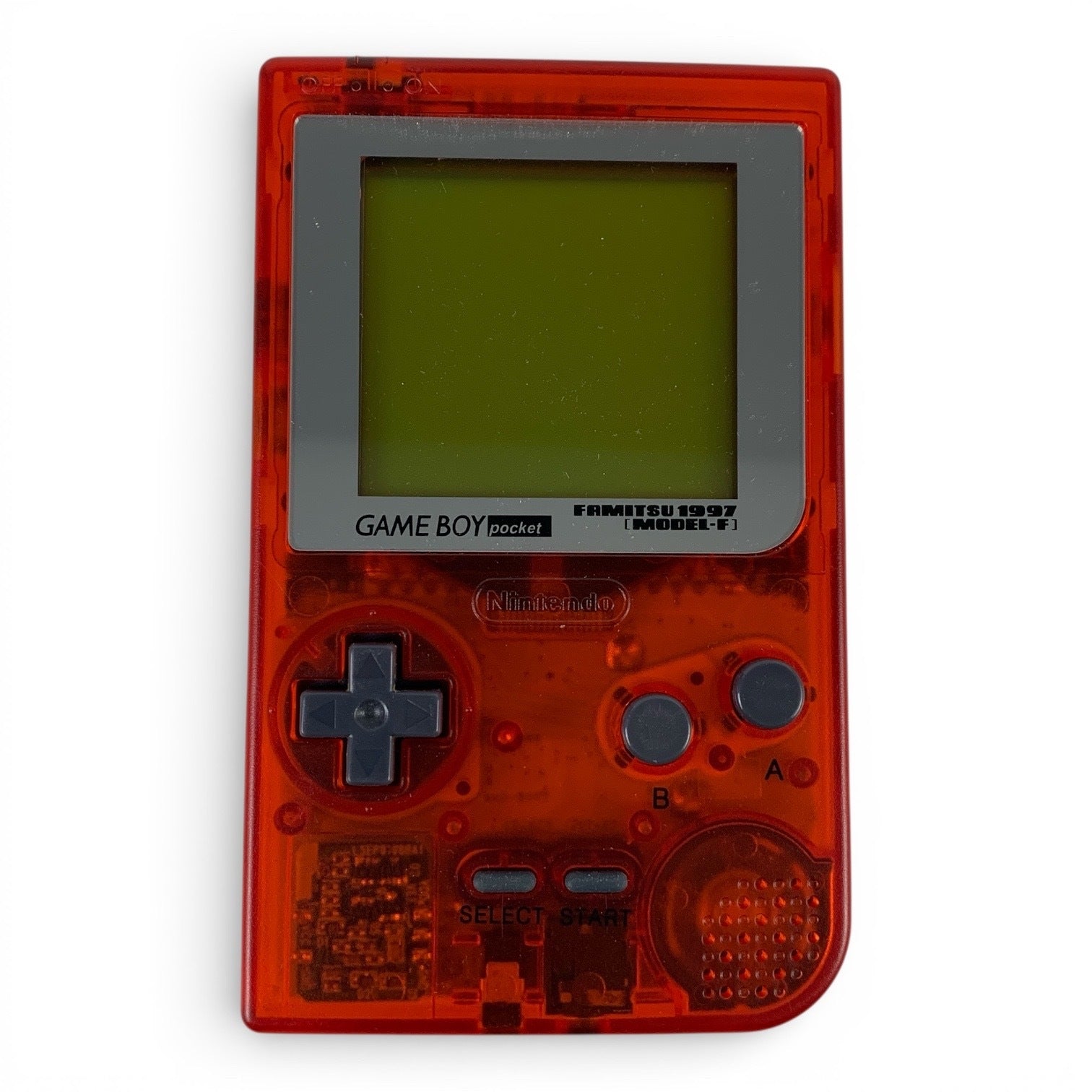 SA 2098: Konsole - rot-transp. mit Famitsu 1997 Model-F Display