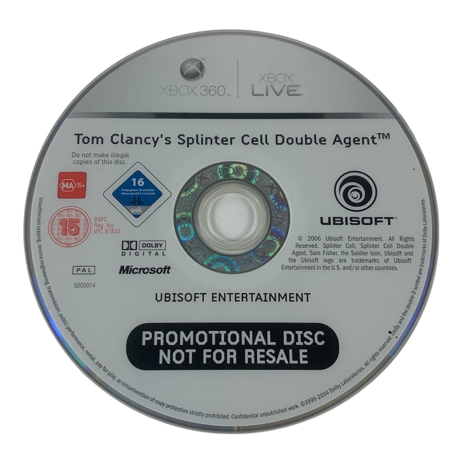 Tom Clancy's Splinter Cell: Double Agent — Promo