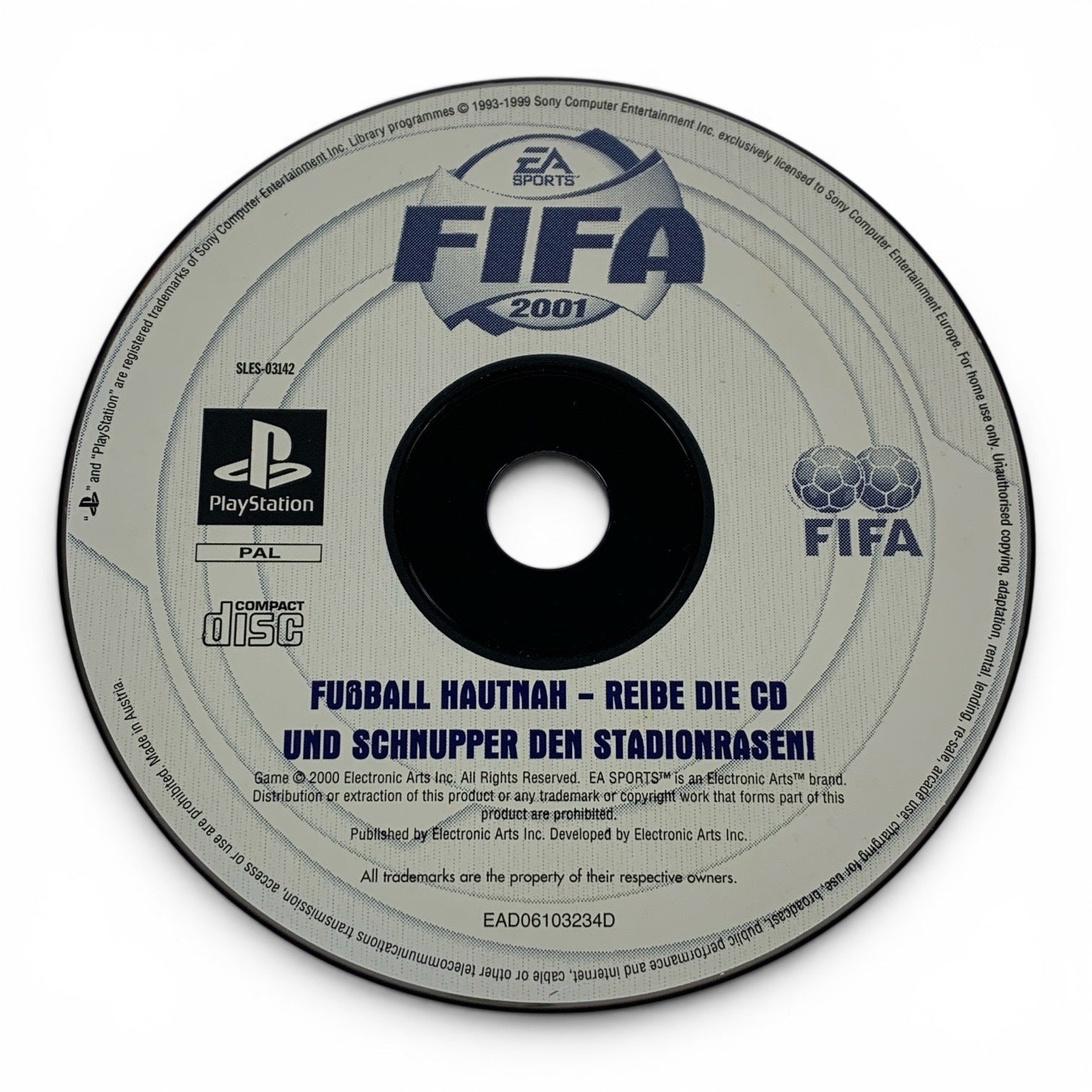 FIFA 2001 Fußball Hautnah Edition zum Schnuppern | SLES-03142