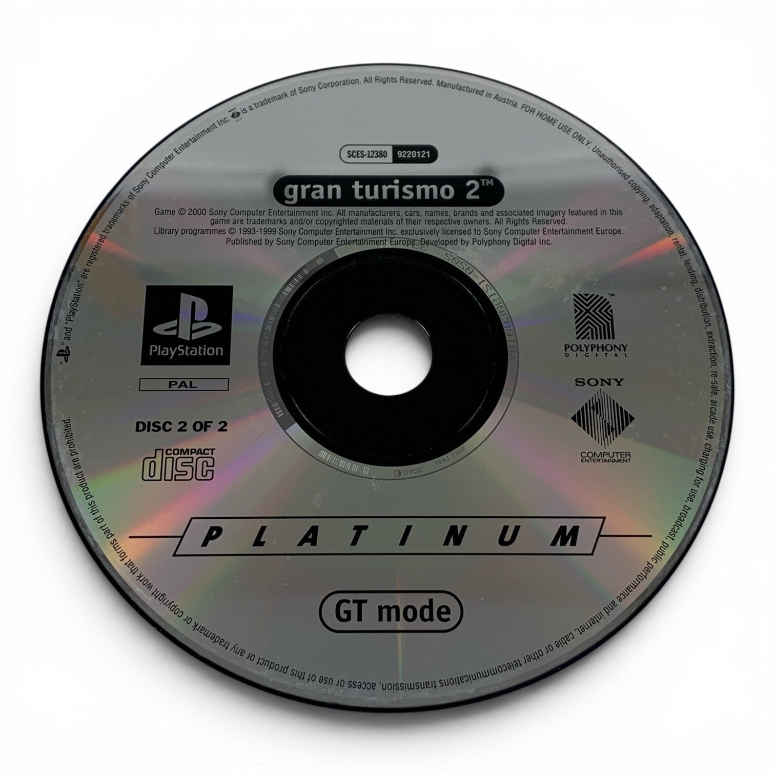 Gran Turismo 2 Disk 2 - GT Mode [Platinum]