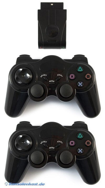 Controller / Pad Wireless Doppelpack schwarz