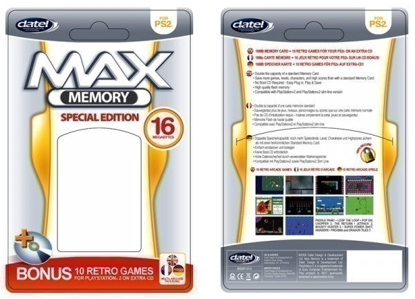 Memory Card / Memorycard / Speicherkarte 16 MB Max Memory [DATEL]