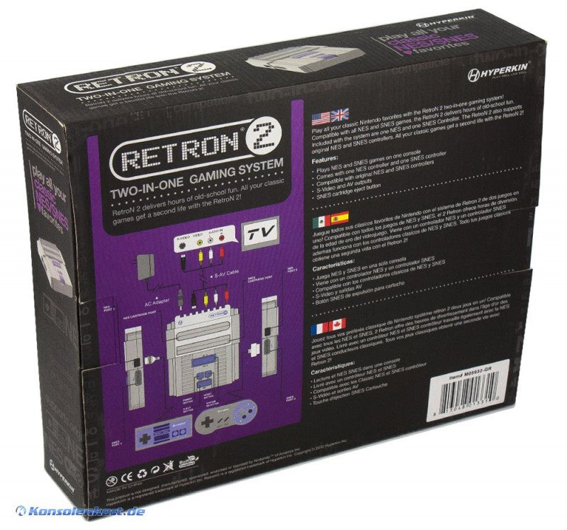 2 Konsole grau + Reisestecker (US)