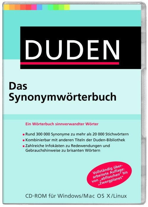DUDEN: Das Synonymwörterbuch