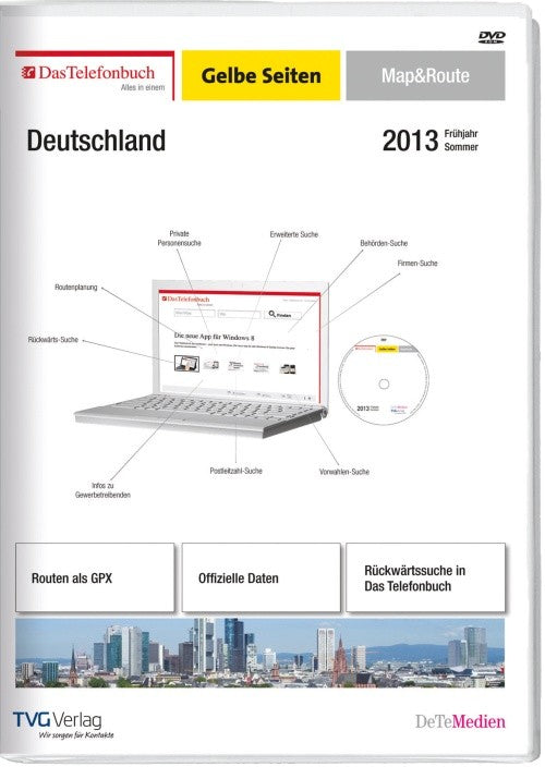Das Telefonbuch und GelbeSeiten Deutschland Map&Route Frühjahr/Sommer 2013