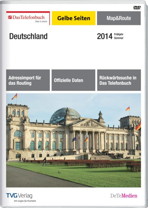 Das Telefonbuch, Gelbe Seiten, Map&Route Deutschland Frühjahr/Sommer 2014