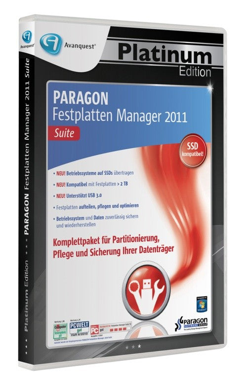 Festplatten Manager 2011 Suite [Avanquest] [Platinum]