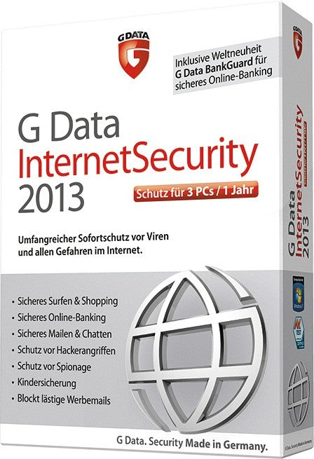 G Data InternetSecurity 2013 3PC Upgrade