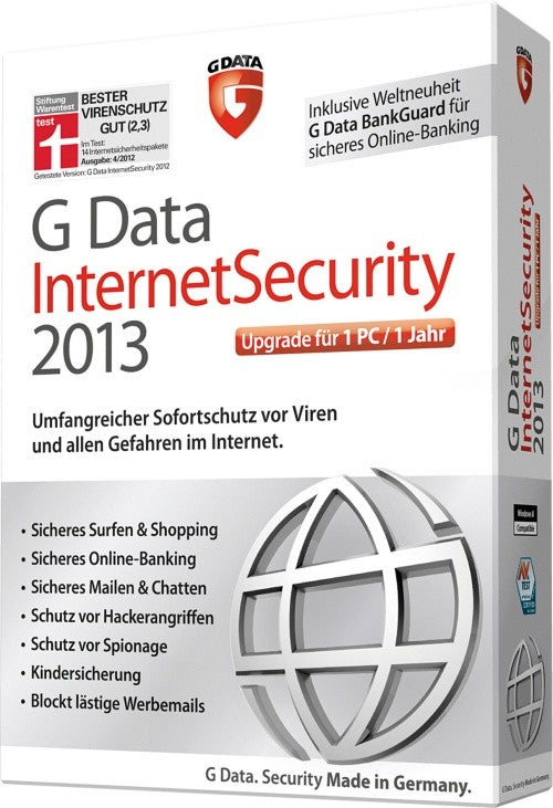 G Data InternetSecurity 2013 Upgrade