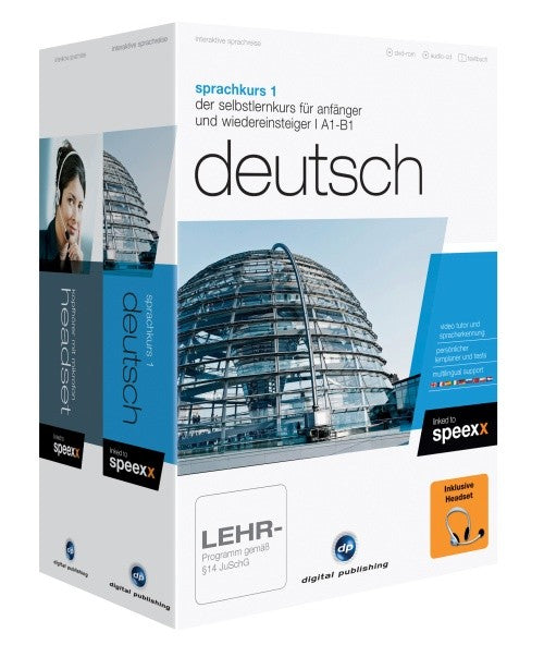Interaktive Sprachreise: Sprachkurs 1 Deutsch + Headset