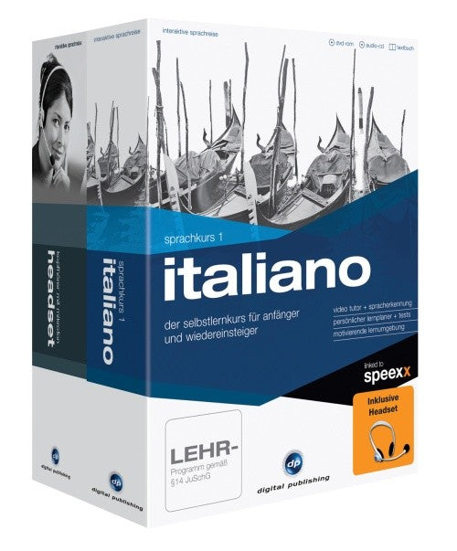 Interaktive Sprachreise: Sprachkurs 1 Italiano + Headset