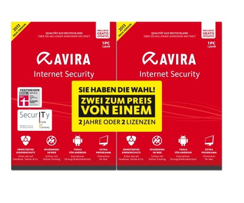 Internet Security 2013 Sonderedition - 2 Jahre oder 2 Lizenzen