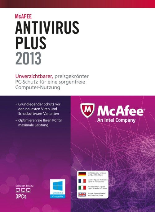 McAfee AntiVirus Plus 2013 - 3 User