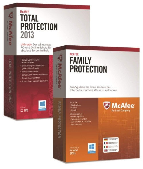 McAfee Total Protection 2013 & Family Protection