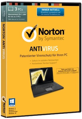 Norton Antivirus 2014 3 Lizenzen