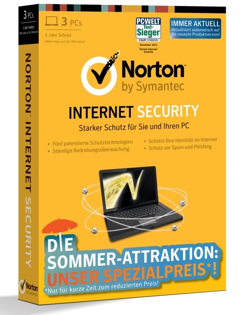 Norton Internet Security 2013 1User 3Lizenzen PROMO