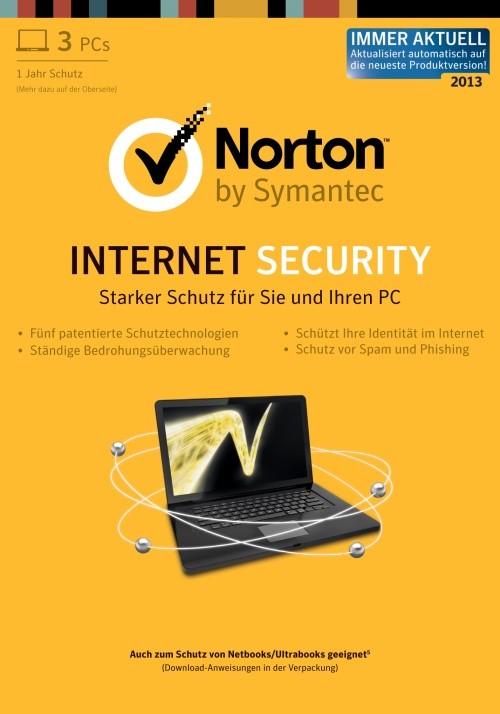 Norton Internet Security 2013 3 Lizenzen