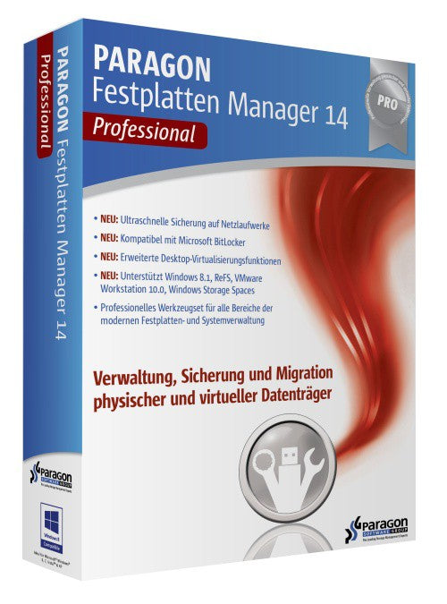 Paragon Festplatten Manager 14 Professional