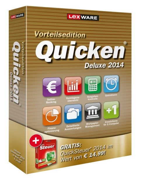 Quicken Deluxe 2014 Vorteilsedition Version 21.00 [Lexware]
