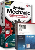 System Mechanic + McAfee Internet Security 2013