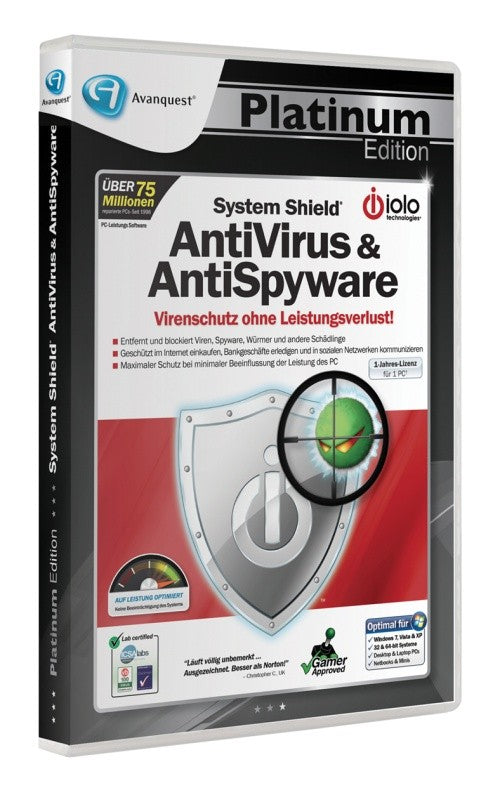 System Shield AntiVirus & AntiSpyware [Avanquest] [Platinum]