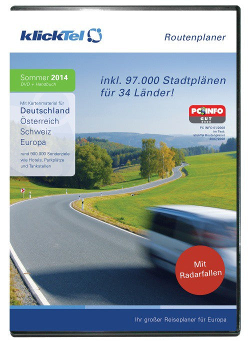 klickTel Routenplaner Sommer 2014
