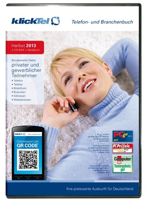 klickTel Telefon- und Branchenbuch Herbst 2013